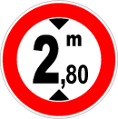 Limite massimo consentito in altezza: 2,80 metri